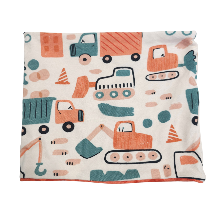 Wendeschlupfschal kleine Bauarbeiter (innen orange)